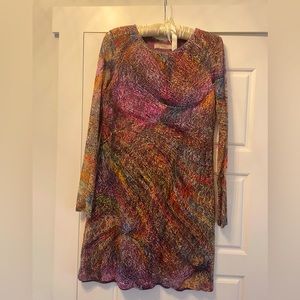Cluny long sleeve colorful dress